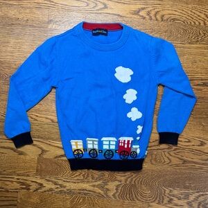 Kids Blue Train Sweater